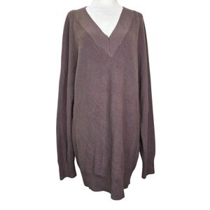 Wilfred wool/ cotton knit V neck pull over